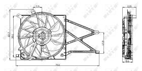 Nrf 47015 - VENTILADOR OPEL VAUXHALL ASTRA 98-