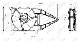 Nrf 47020 - VENTILADOR OPEL VAUXHALL COMBO 92-