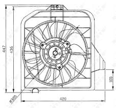 Nrf 47032 - VENTILADOR CHRYSLER GRAND VOYAGER 0