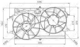 Nrf 47035 - VENTILADOR FORD FOCUS 98-