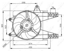 Nrf 47038 - VENTILADOR FIAT PUNTO 93-