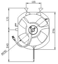 Nrf 47040 - VENTILADOR HONDA CIVIC SHUTTLE 88-