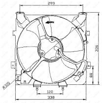 Nrf 47041 - VENTILADOR HONDA CIVIC 91-