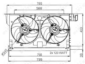 Nrf 47051 - VENTILADOR PEUGEOT 406 95-