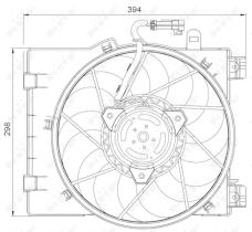 Nrf 47063 - VENTILADOR OPEL VAUXHALL COMBO 01-