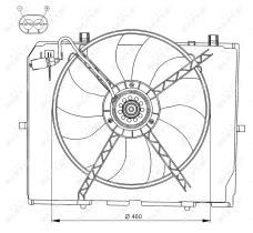 Nrf 47066 - VENTILADOR MERCEDES E200 98-