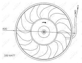 Nrf 47072 - VENTILADOR AUDI 100 90-