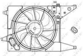 Nrf 47225 - VENTILADOR DACIA LOGAN 05-
