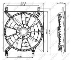 Nrf 47257 - VENTILADOR FIAT SEDICI 06-