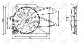 Nrf 47260 - VENTILADOR FORD MONDEO 93-