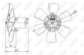Nrf 47391 - VENTILADOR AUDI 80 78-