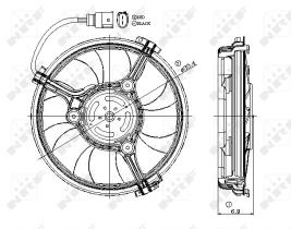 Nrf 47406 - VENTILADOR VW PASSAT VR5 00-