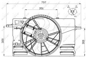 Nrf 47412 - VENTILADOR VOLVO S40 03-