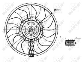 Nrf 47418 - VENTILADOR VW TRANSPORTER 90-