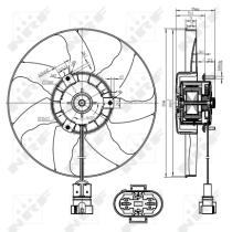 Nrf 47428 - VENTILADOR VW TRANSPORTER 90-