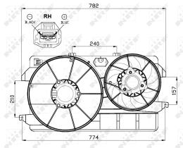 Nrf 47451 - VENTILADOR FORD TRANSIT CONNECT 02-