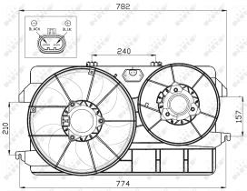 Nrf 47452 - VENTILADOR FORD TOURNEO CONNECT 02-