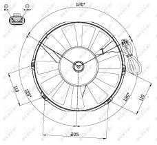 Nrf 47467 - VENTILADOR OPEL VAUXHALL ASTRA 91-