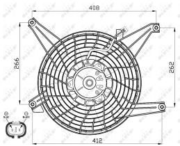 Nrf 47468 - VENTILADOR MITSUBISHI PAJERO 00-