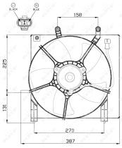 Nrf 47487 - VENTILADOR HONDA JAZZ 02-