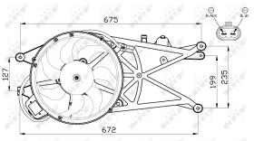 Nrf 47489 - VENTILADOR OPEL VAUXHALL MERIVA 03-