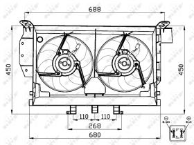 Nrf 47503 - VENTILADOR CITROEN XANTIA 93-