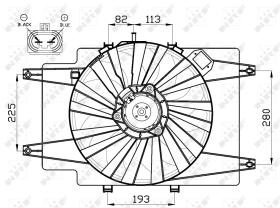 Nrf 47513 - VENTILADOR ALFA ROMEO 147 00-