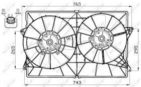Nrf 47520 - VENTILADOR CHRYSLER (USA) PACIFICA