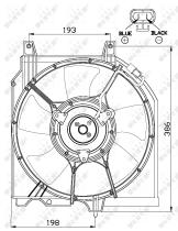 Nrf 47528 - VENTILADOR NISSAN 100NX 90-