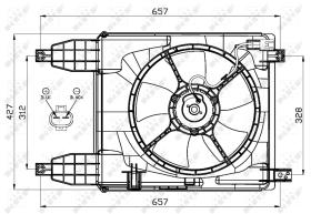 Nrf 47537 - VENTILADOR CHEVROLET AVEO 07-