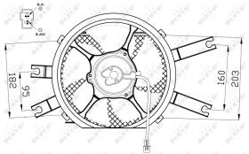 Nrf 47554 - VENTILADOR MITSUBISHI L200 96-