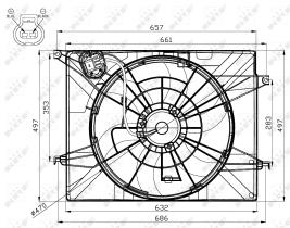 Nrf 47561 - VENTILADOR HUYNDAI SONATA, KIA OPTI