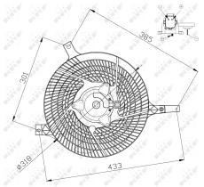 Nrf 47572 - VENTILADOR NISSAN PICK UP