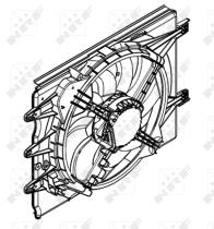 Nrf 47596 - VENTILADOR FIAT 500L 1.4 09-12>