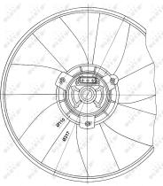 Nrf 47660 - VENTILADOR VOLKSWAGEN GOLF III