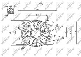 Nrf 47743 - VENTILADOR FORD FOCUS 98-04