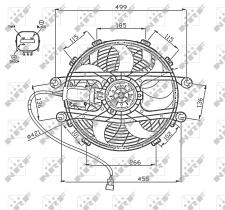 Nrf 47747 - VENTILADOR BMW 3 02/1998>