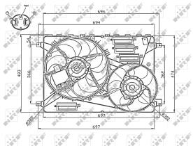 Nrf 47754 - VENTILADOR VOLVO XC60 07/2008>