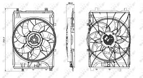Nrf 47851 - VENTILADOR MERCEDES A/B CLASS CLA/G