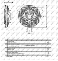 Nrf 49404 - EMBRAGUE VENTILADOR NEW HOLLAND TM1