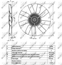 Nrf 49543 - EMBRAGUE VENTILADOR MERCEDES VITO