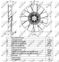 Nrf 49555 - EMBRAGUE VENTILADOR NISSAN VANETTE