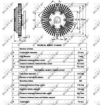 Nrf 49556 - EMBRAGUE VENTILADOR NISSAN VANETTE