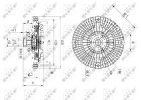 Nrf 49566 - EMBRAGUE VENTILADOR VW PASSAT 10/19
