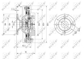 Nrf 49572 - EMBRAGUE VENTILADOR TOYOTA LAND CRU