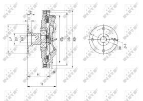 Nrf 49573 - EMBRAGUE VENTILADOR NISSAN PICK UP