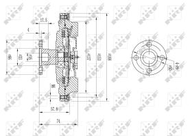 Nrf 49580 - EMBRAGUE VENTILADOR SUZUKI GRAND VI