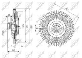 Nrf 49581 - EMBRAGUE VENTILADOR BMW 740I 01/199