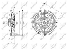 Nrf 49583 - EMBRAGUE VENTILADOR MERCEDES E300 0