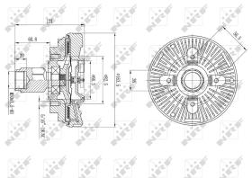 Nrf 49587 - EMBRAGUE VENTILADOR FORD E-150 10/1